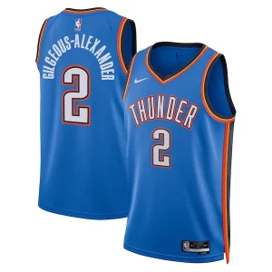 Shai Gilgeous Alexander Oklahoma City Thunder Personalisable Nike Unisex Swingman Replica Jersey Icon Edition Blue
