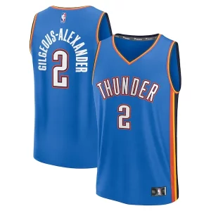 Shai Gilgeous Alexander Oklahoma City Thunder Youth Fast Prime Break Replica Player Jersey Icon Edition Blue