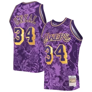 Shaquille O'Neal Los Angeles Lakers Commémoratif Hardwood Classics 1996/97 Lunar New Year Swingman Jersey Purple