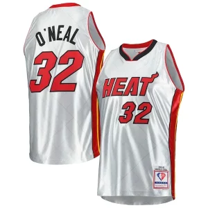 Shaquille O'Neal Miami Heat 2005/06 Hardwood Classics Personalisable 75th Anniversary Swingman Jersey Platinum
