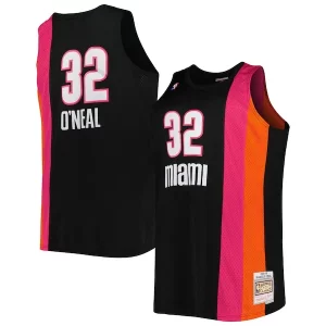 Shaquille Admirable O'Neal Miami Heat Big & Tall Hardwood Classics 2005/06 Swingman Jersey Black