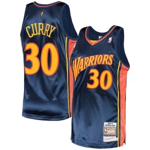 Stephen Curry Golden State Warriors 2009/10 Hardwood Exclusif Classics Authentic Jersey Navy