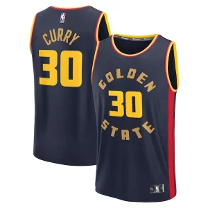 Stephen Curry Prime Golden State Warriors 2024/25 Fast Break Player Jersey City Edition Navy