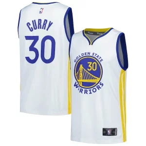 Stephen Curry Golden State Warriors Fast Break Replica Player Jersey Superbe Association Edition White