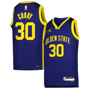 Stephen Captivant Curry Golden State Warriors Jordan Brand Youth Swingman Jersey Statement Edition Blue