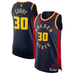 Stephen Curry Golden Incontournable State Warriors Nike 2024/25 Authentic Player Jersey City Edition Navy
