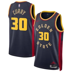 Stephen Curry Golden State Warriors Nike Unisex Refiné 2024/25 Swingman Player Jersey City Edition Navy