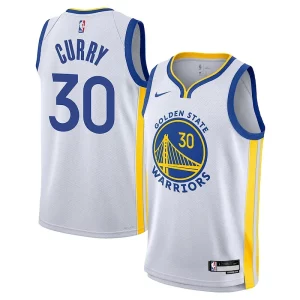 Stephen Curry Golden Premium State Warriors Nike Youth Performance Swingman Jersey Association Edition White