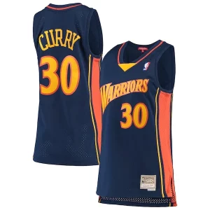 Stephen Curry Golden State Authentique Warriors Women's 2009 10 Hardwood Classics Swingman Jersey Navy
