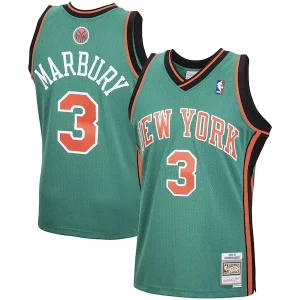 Stephon Marbury New York Knicks Élégant 2001/02 Hardwood Classics Swingman Jersey Green