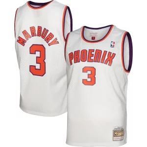 Stephon Marbury Phoenix Suns 2001/02 Hardwood Classics Swingman Jersey White Gracieux