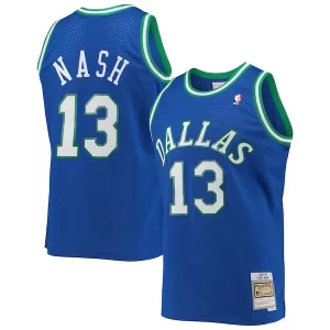 Steve Charming Nash Dallas Mavericks 1998/99 Hardwood Classics Swingman Jersey Blue