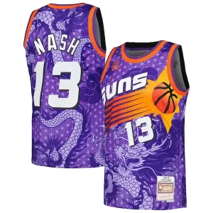 Steve Nash Phoenix Suns 1996/97 Hardwood Classics Asian Heritage 6.0 Swingman Exclusif Throwback Player Jersey Purple