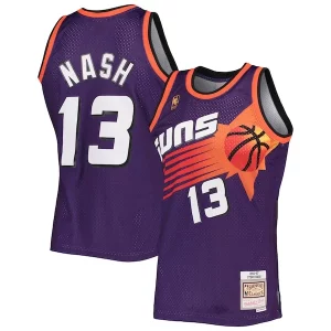 Steve Nash Exquisite Phoenix Suns 1996/97 Hardwood Classics Swingman Jersey Purple