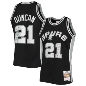 Tim Duncan San Antonio Spurs 1998/99 Hardwood Classics NBA 75th Moderne Anniversary Diamond Swingman Jersey Black