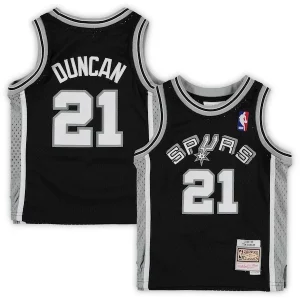 Tim Duncan San Antonio Spurs Preschool 1998/99 Hardwood Distingué Classics Throwback Team Jersey Black
