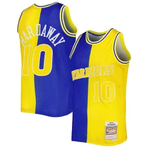 Tim Hardaway Golden State Warriors Hardwood Superbe Classics 1990/91 Split Swingman Jersey Royal/Gold