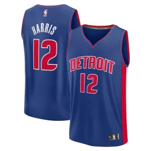 Tobias Harris Detroit Pistons Bold Fast Break Replica Player Jersey Icon Edition Blue