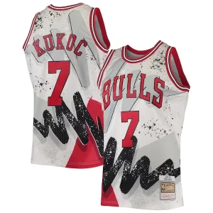Toni Kukoc Chicago Bulls Hardwood Classics 1995/96 Hyper Hoops Unique Swingman Jersey White