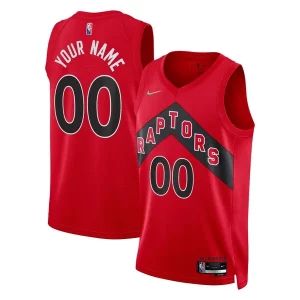 Toronto Raptors Nike 2021/22 Diamond Tendance Swingman Custom Jersey Icon Edition Red