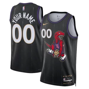 Toronto Raptors Nike Unisex 2024/25 Custom Swingman Jersey City Moderne Edition Black