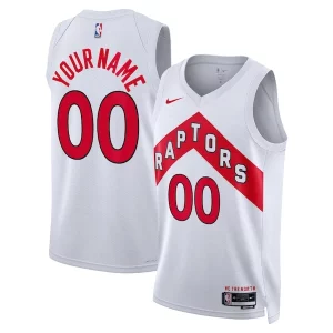 Toronto Raptors Nike Unisex Swingman Custom Jersey White Association Bold Edition