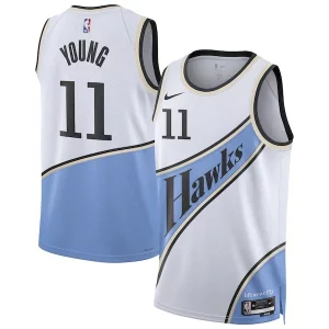 Trae Young Atlanta Hawks Nike Unisex 2024/25 Swingman Exquisite Player Jersey City Edition White