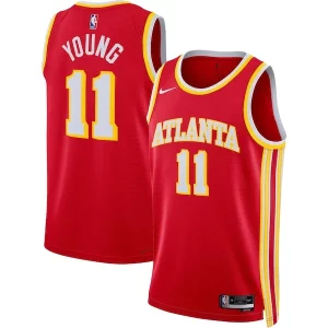 Trae Young Atlanta Hawks Exquisite Nike Unisex Swingman Jersey Icon Edition Red/White
