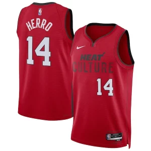 Tyler Herro Miami Heat Nike Unisex 2024/25 Haut de gamme Swingman Player Jersey City Edition Red