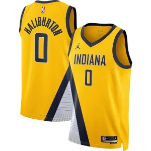 Tyrese Haliburton Indiana Pacers Jordan Dashing Brand Unisex Swingman Jersey Statement Edition Gold