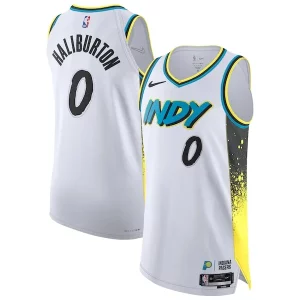 Tyrese Haliburton Indiana Pacers Nike 2024/25 Authentic Player Superbe Jersey City Edition White