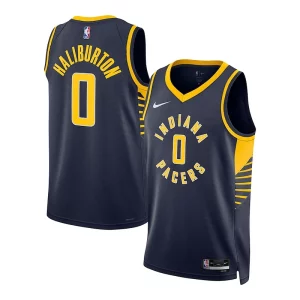 Tyrese Haliburton Indiana Pacers Nike Unisex Swingman Jersey Premium Association Edition Navy