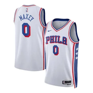 Tyrese Authentique Maxey Philadelphia 76ers Nike Unisex Swingman Jersey Association Edition White