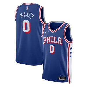 Tyrese Maxey Philadelphia 76ers Nike Haut de gamme Unisex Swingman Jersey Icon Edition Royal