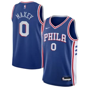 Tyrese Maxey Philadelphia 76ers Nike Youth Swingman Jersey Icon Edition Royal Exceptionnel