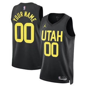 Utah Jazz Jordan Brand Unisex 2022/23 Swingman Custom Jersey Statement Edition Black Luxueux
