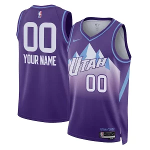 Utah Jazz Nike Unisex 2024/25 Custom Swingman Admirable Jersey City Edition Purple