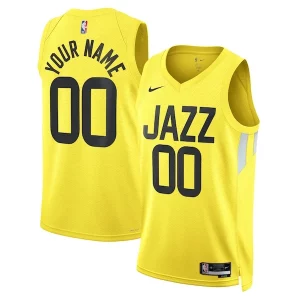 Utah Jazz Nike Unisex Swingman Custom Jersey Gold Icon Unique Edition