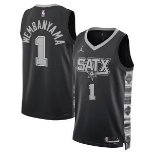 Victor Wembanyama San Antonio Spurs Jordan Brand Unisex Swingman Jersey Statement Magnifique Edition Black