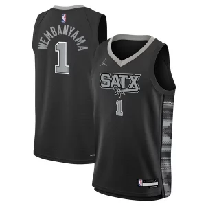 Victor Wembanyama San Antonio Spurs Jordan Brand Youth Notable Swingman Jersey Statement Edition Black