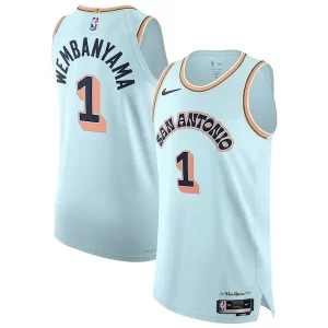 Victor Wembanyama San Antonio Spurs Nike Admirable 2024/25 Authentic Player Jersey City Edition Light Blue