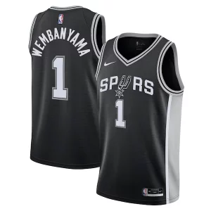 Victor Wembanyama Éclatant San Antonio Spurs Nike Youth Swingman Jersey Icon Edition Black