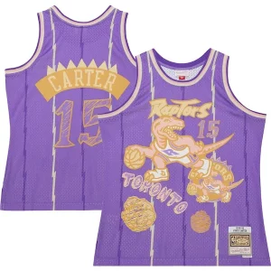 Vince Carter Toronto Dashing Raptors 1998/99 Swingman Sidewalk Sketch Jersey Purple