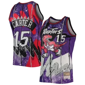 Vince Splendide Carter Toronto Raptors Hardwood Classics 1998/99 Hyper Hoops Swingman Jersey Purple