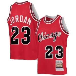 Youth Chicago Bulls Michael Jordan Red 1984/85 Hardwood Classics Gracieux Authentic Jersey
