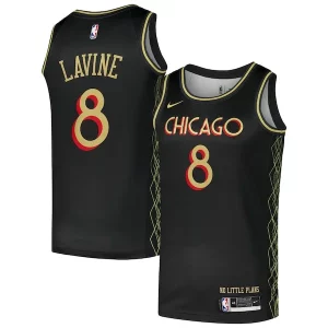 Zach LaVine Chicago Bulls Nike Swingman Player Jersey Exclusif City Edition Black