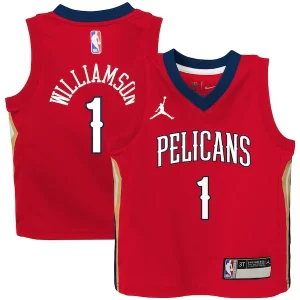 Zion Bold Williamson New Orleans Pelicans Jordan Brand Toddler 2020/21 Jersey Red Statement Edition