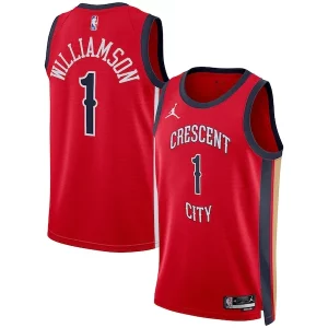 Zion Williamson New Orleans Pelicans Jordan Brand Unisex Unique Swingman Jersey Statement Edition Red