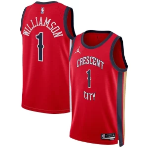 Zion Williamson New Orleans Pelicans Jordan Brand Unisex Swingman Jersey Statement Tendance Edition Red