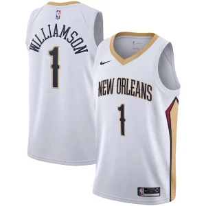 Zion Williamson New Orleans Pelicans Nike 2019/2020 Swingman Jersey Association Edition Bold White/Navy